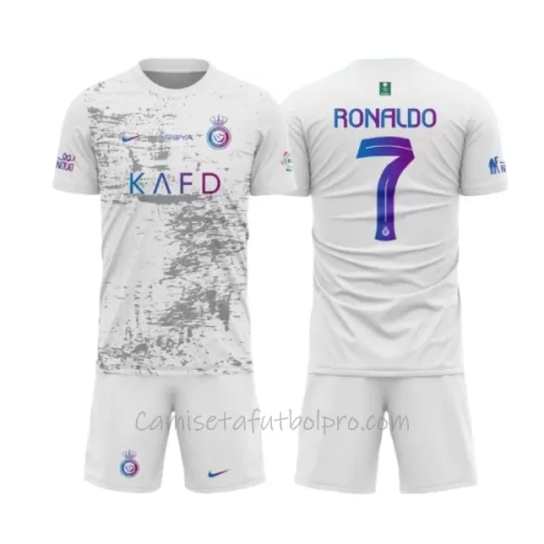 Camiseta Al-Nassr FC Cristiano Ronaldo 7 Niños 3ª Equipación 23/24