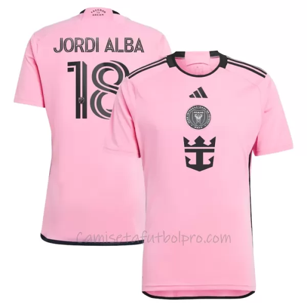 Camiseta Inter Miami CF Jordi Alba Ramos 18 Hombre 1ª Equipación 24/25