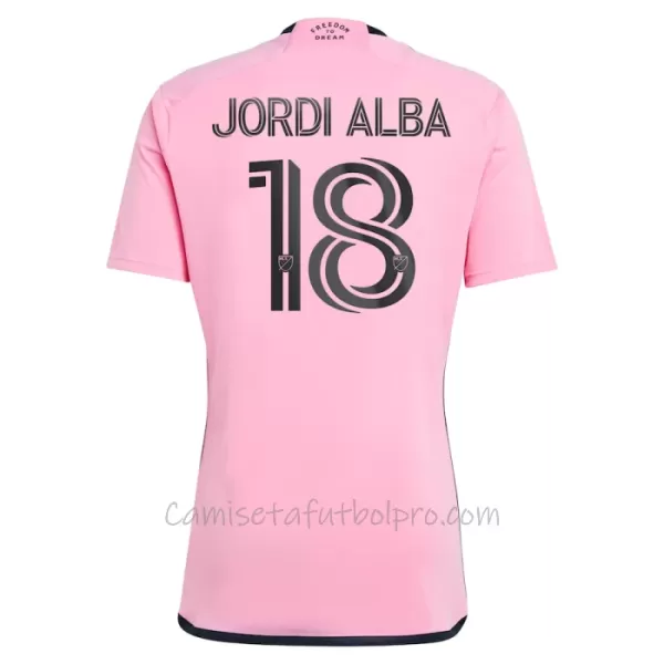 Camiseta Inter Miami CF Jordi Alba Ramos 18 Hombre 1ª Equipación 24/25