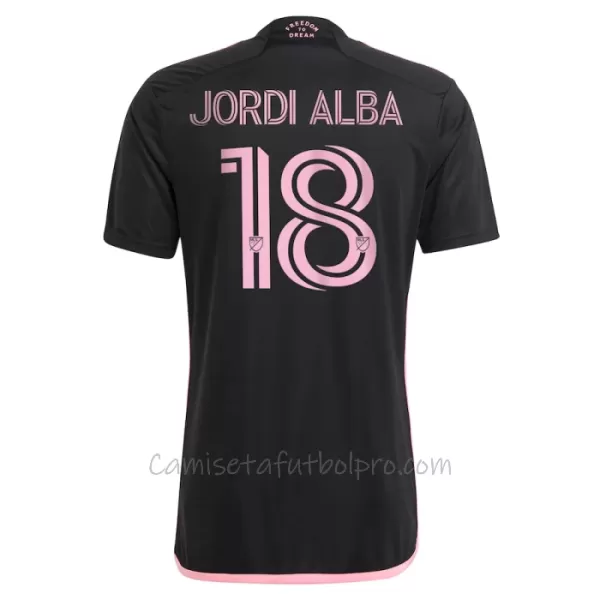 Camiseta Inter Miami CF Jordi Alba Ramos 18 Hombre 2ª Equipación 24/25