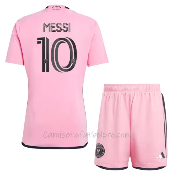 Camiseta Inter Miami CF Lionel Messi 10 Niños 1ª Equipación 24/25