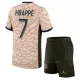 Camiseta Paris Saint-Germain Kylian Mbappé 7 Niños 4ª Equipación Jordan 23/24