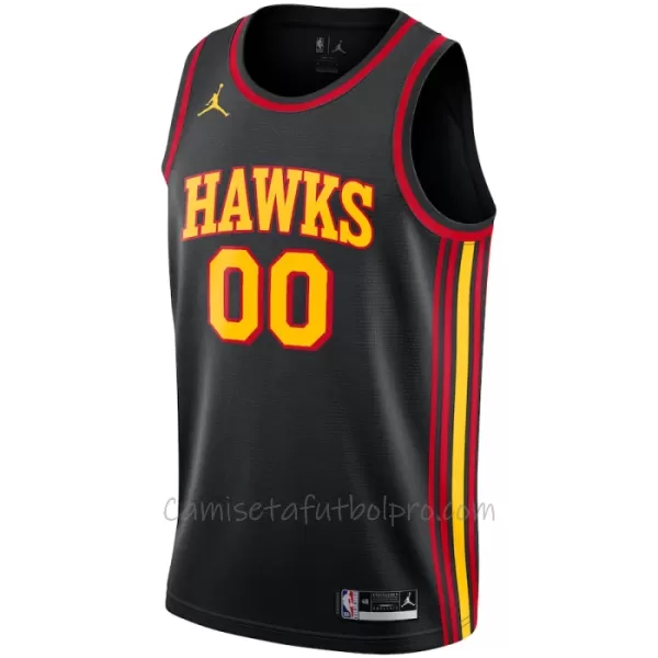 Camiseta de Baloncesto Atlanta Hawks Statement Edition Swingman 2023/24 Negro