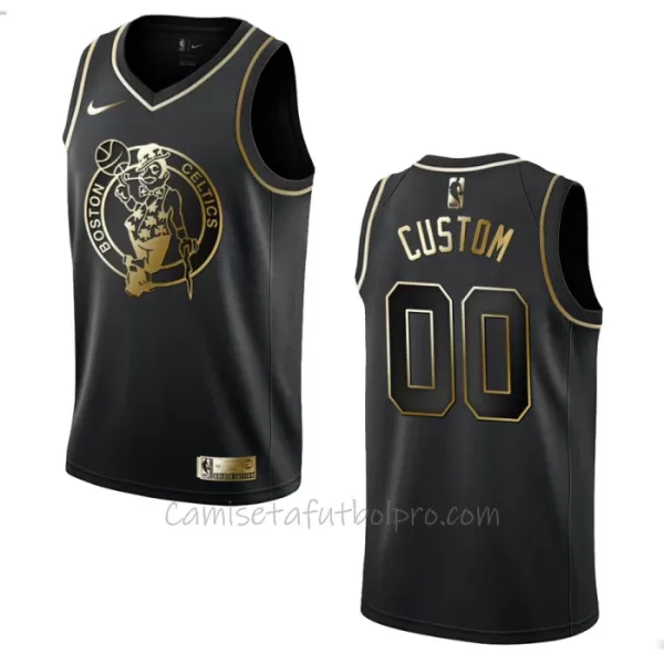 Camiseta de Baloncesto Boston Celtics Golden Edition Swingman Negro