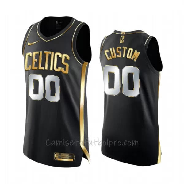 Camiseta de Baloncesto Boston Celtics Golden Edition Swingman Negro