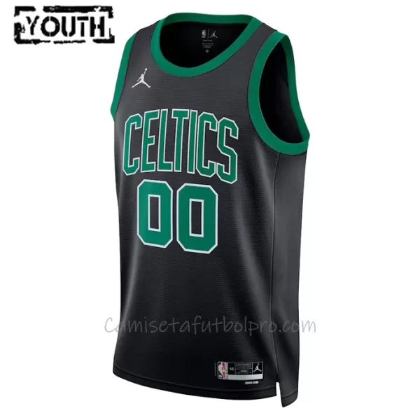 Camiseta de Baloncesto Boston Celtics Statement Edition Swingman 2023/24 Niños Negro