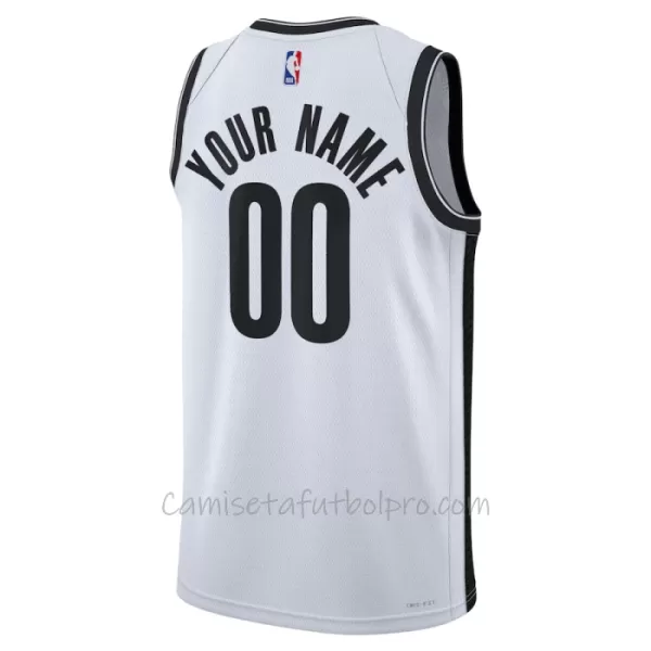 Camiseta de Baloncesto Brooklyn Nets Association Edition Swingman 2023/24 Blanco