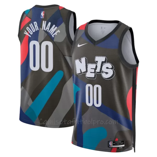 Camiseta de Baloncesto Brooklyn Nets City Edition Swingman 2023/24 Negro