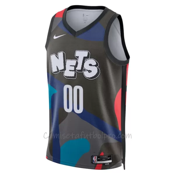 Camiseta de Baloncesto Brooklyn Nets City Edition Swingman 2023/24 Negro