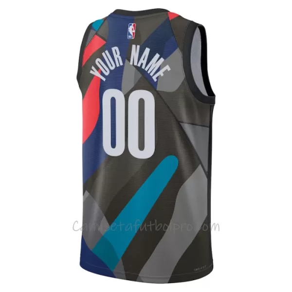 Camiseta de Baloncesto Brooklyn Nets City Edition Swingman 2023/24 Negro