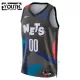 Camiseta de Baloncesto Brooklyn Nets City Edition Swingman 2023/24 Niños Negro