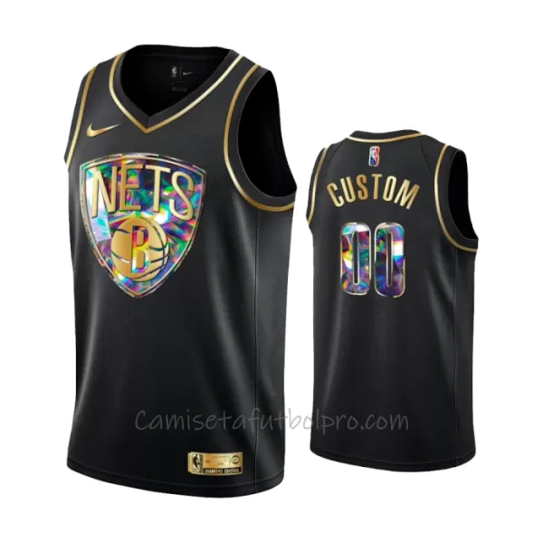 Camiseta de Baloncesto Brooklyn Nets Diamond Edition Swingman Negro