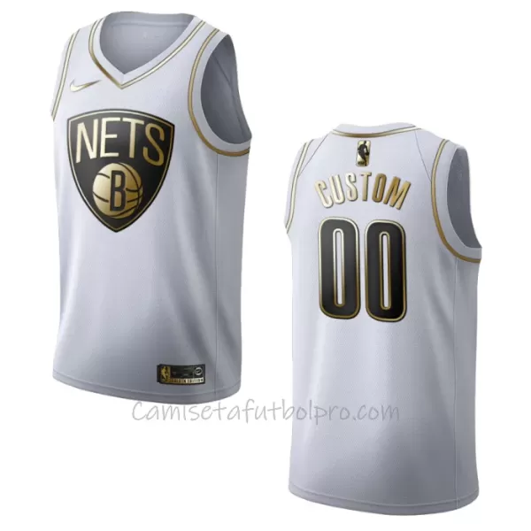 Camiseta de Baloncesto Brooklyn Nets Golden Edition Swingman Blanco