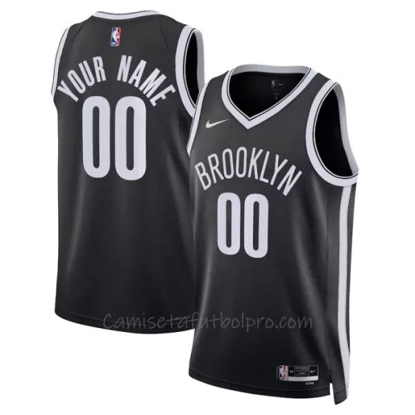 Camiseta de Baloncesto Brooklyn Nets Icon Edition Swingman 2023/24 Negro