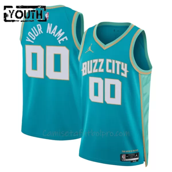 Camiseta de Baloncesto Charlotte Hornets City Edition Swingman 2023/24 Niños Teal