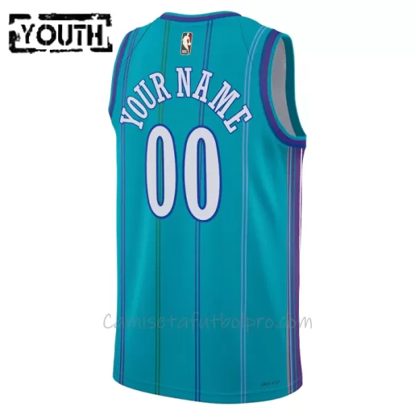 Camiseta de Baloncesto Charlotte Hornets Classic Edition Swingman 2023/24 Niños Teal