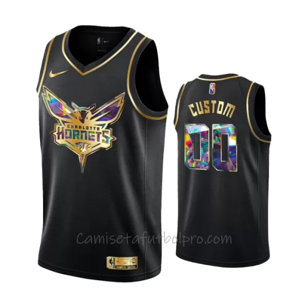 Camiseta de Baloncesto Charlotte Hornets Diamond Edition Swingman Negro