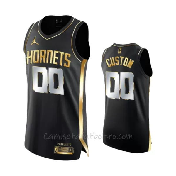 Camiseta de Baloncesto Charlotte Hornets Golden Edition Swingman Negro