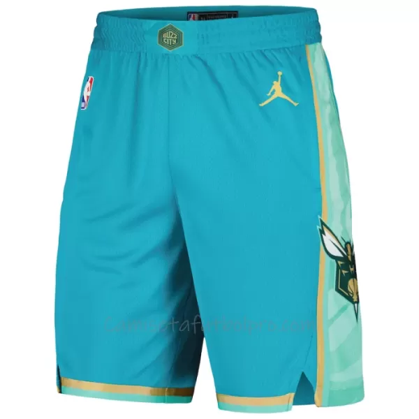 Shorts de Baloncesto Charlotte Hornets City Edition Swingman Teal