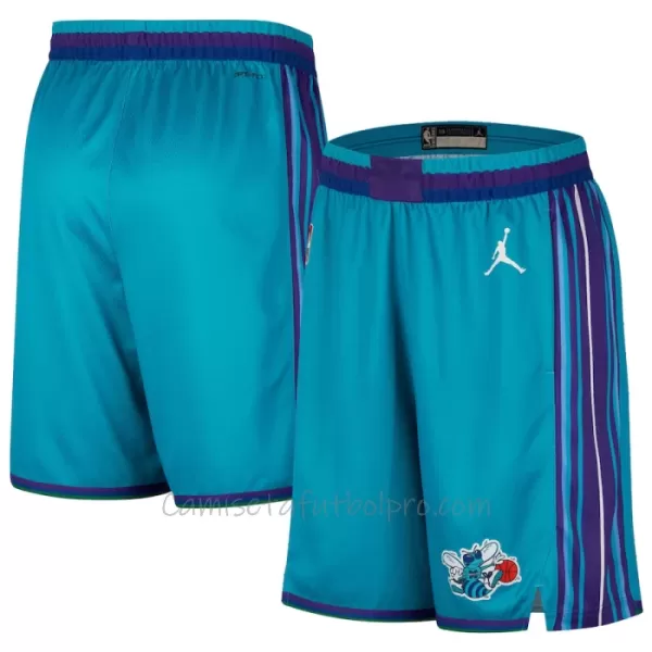 Shorts de Baloncesto Charlotte Hornets Classic Edition Swingman Teal