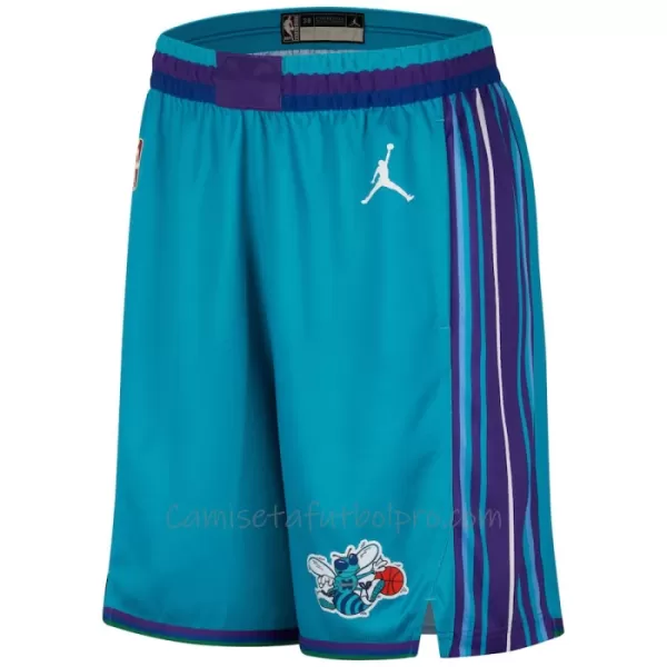 Shorts de Baloncesto Charlotte Hornets Classic Edition Swingman Teal