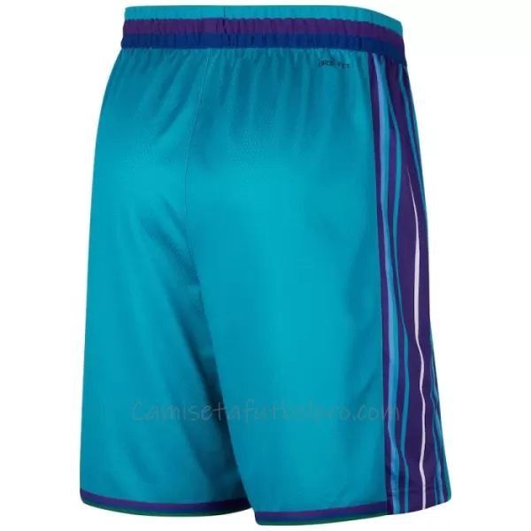 Shorts de Baloncesto Charlotte Hornets Classic Edition Swingman Teal