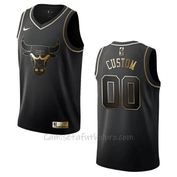 Camiseta de Baloncesto Chicago Bulls Golden Edition Swingman Negro