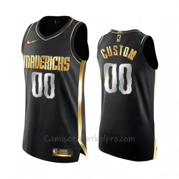 Camiseta de Baloncesto Dallas Mavericks Golden Edition Swingman Negro