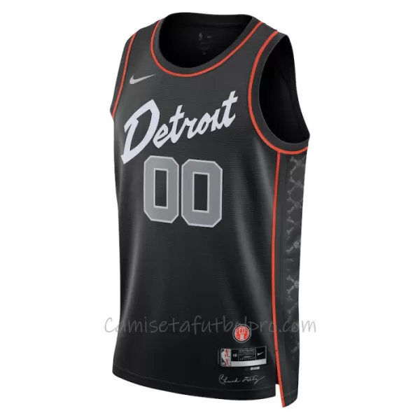 Camiseta de Baloncesto Detroit Pistons City Edition Swingman 2023/24 Negro