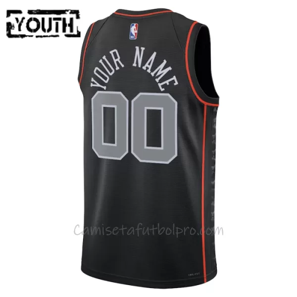 Camiseta de Baloncesto Detroit Pistons City Edition Swingman 2023/24 Niños Negro