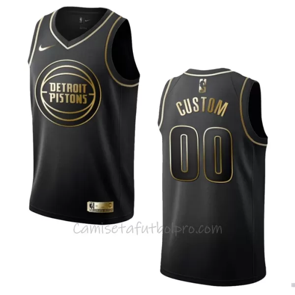 Camiseta de Baloncesto Detroit Pistons Golden Edition Swingman 2023/24 Negro