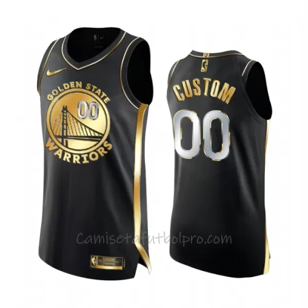 Camiseta de Baloncesto Golden State Warriors Golden Edition Swingman Negro