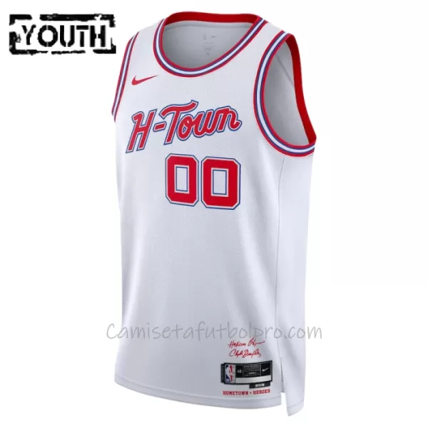 Camiseta de Baloncesto Houston Rockets City Edition Swingman 2023/24 Niños Blanco