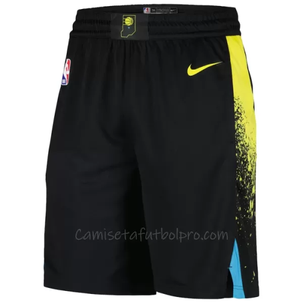 Shorts de Baloncesto Indiana Pacers City Edition Swingman Negro