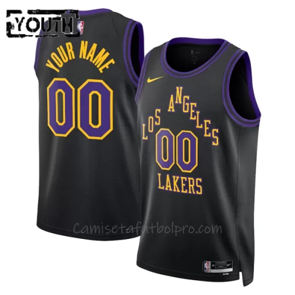 Camiseta de Baloncesto Los Angeles Lakers City Edition Swingman 2023/24 Niños