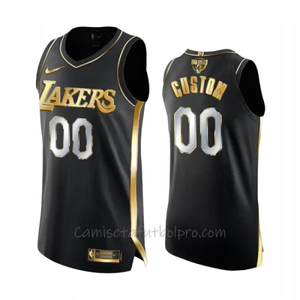 Camiseta de Baloncesto Los Angeles Lakers Golden Edition Swingman Negro