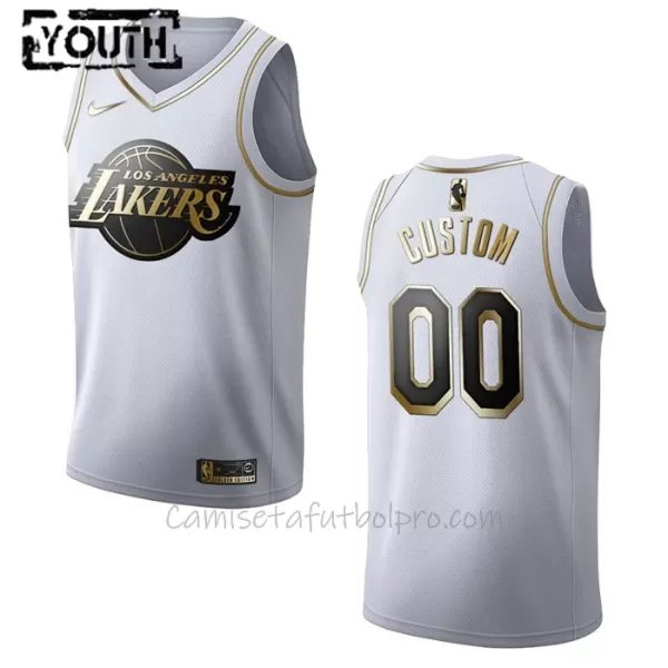 Camiseta de Baloncesto Los Angeles Lakers Golden Edition Swingman Niños Blanco