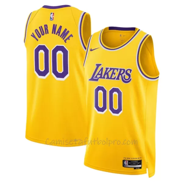 Camiseta de Baloncesto Los Angeles Lakers Icon Edition Swingman 2023/24 Amarillo