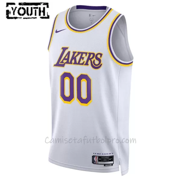 Camiseta de Baloncesto Los Angeles Lakers Icon Edition Swingman 2023/24 Niños Blanco