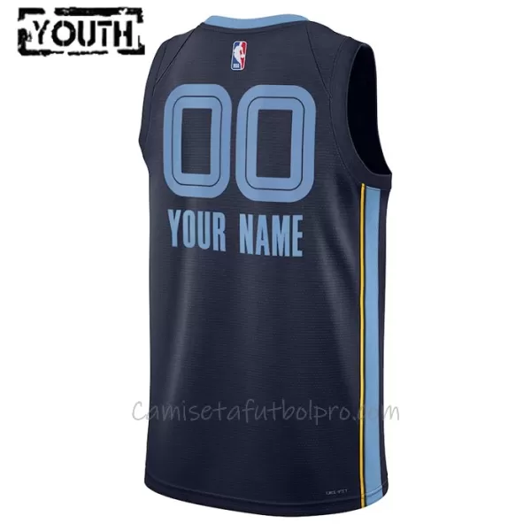 Camiseta de Baloncesto Memphis Grizzlies Icon Edition Swingman 2023/24 Niños Navy