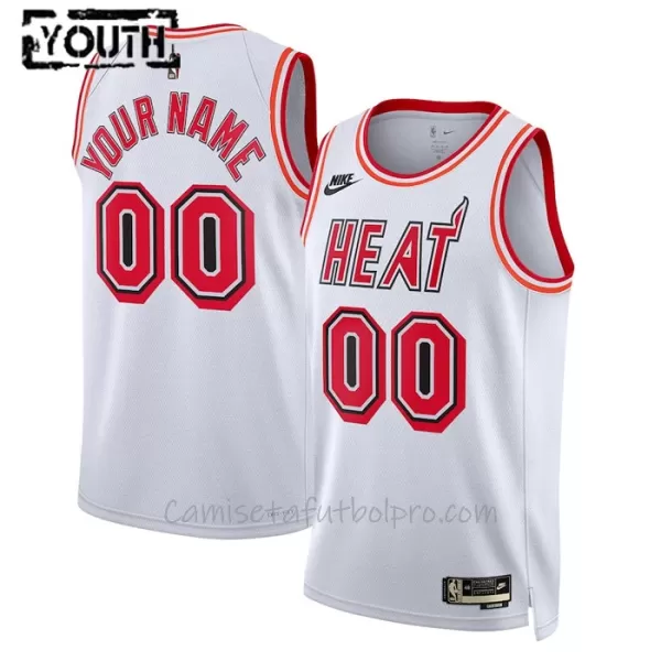 Camiseta de Baloncesto Miami Heat Classic Edition Swingman Niños Blanco