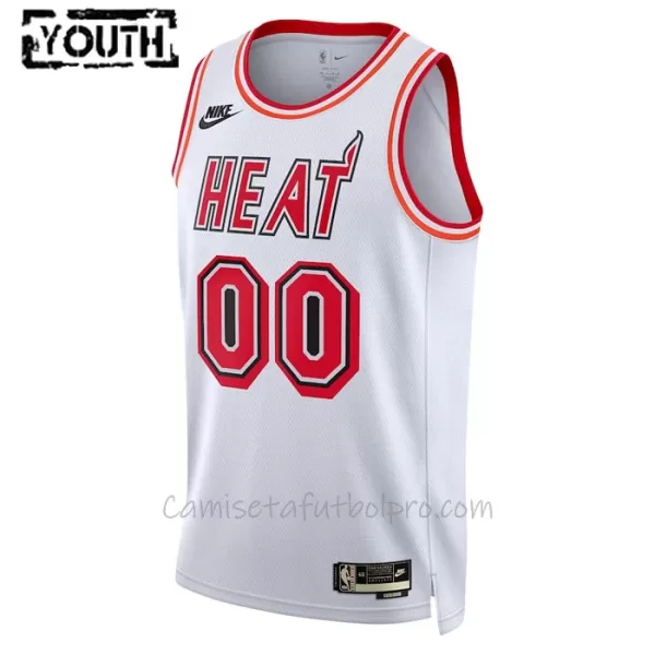 Camiseta de Baloncesto Miami Heat Classic Edition Swingman Niños Blanco