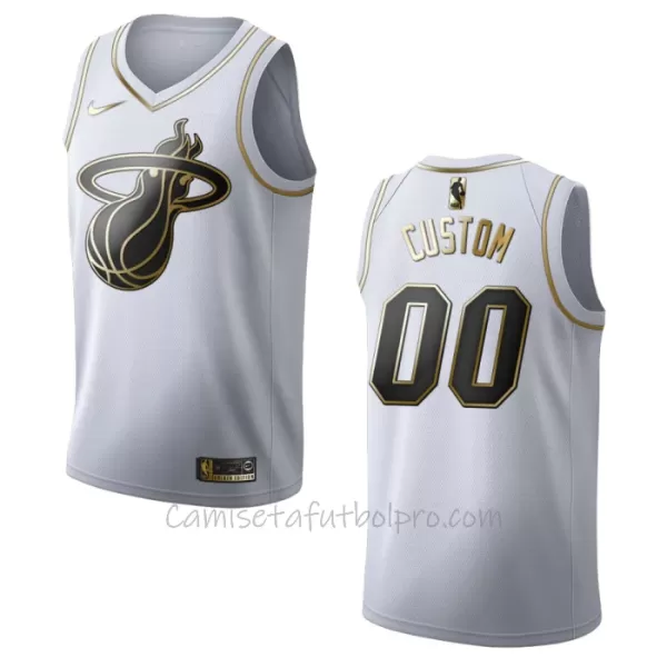 Camiseta de Baloncesto Miami Heat Golden Edition Swingman Blanco