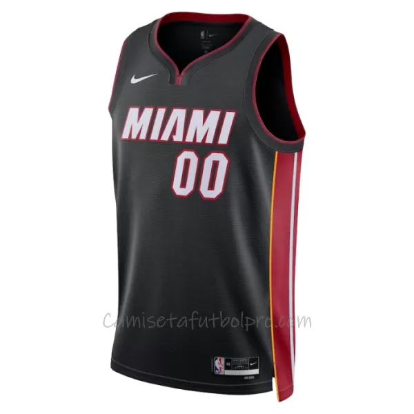 Camiseta de Baloncesto Miami Heat Icon Edition Swingman 2023/24 Negro