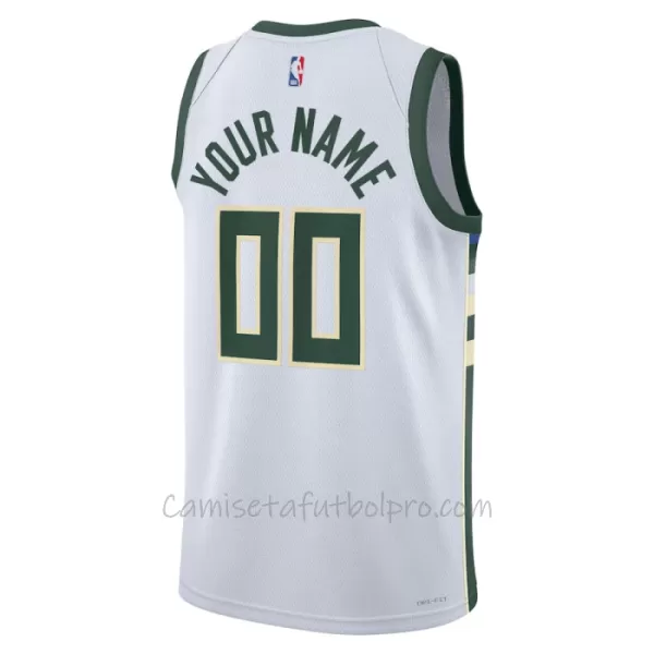 Camiseta de Baloncesto Milwaukee Bucks Association Edition Swingman 2023/24 Blanco