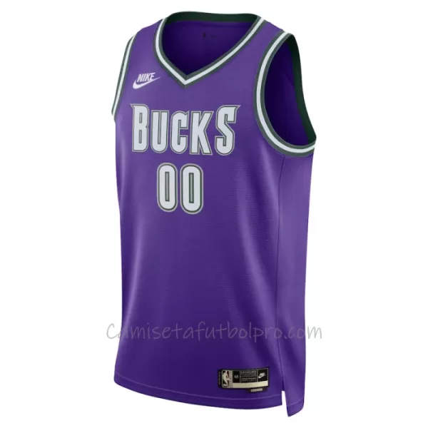 Camiseta de Baloncesto Milwaukee Bucks Classic Edition Swingman Morado