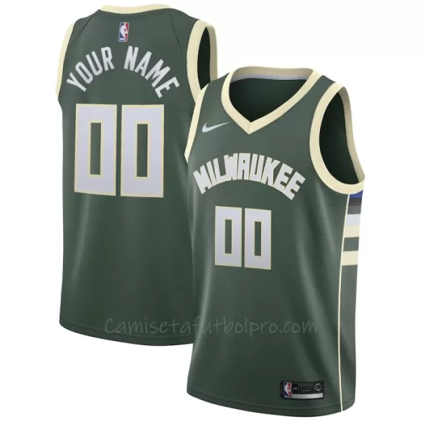 Camiseta de Baloncesto Milwaukee Bucks Icon Edition Swingman 2023/24 Verde