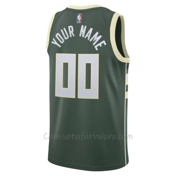 Camiseta de Baloncesto Milwaukee Bucks Icon Edition Swingman 2023/24 Verde