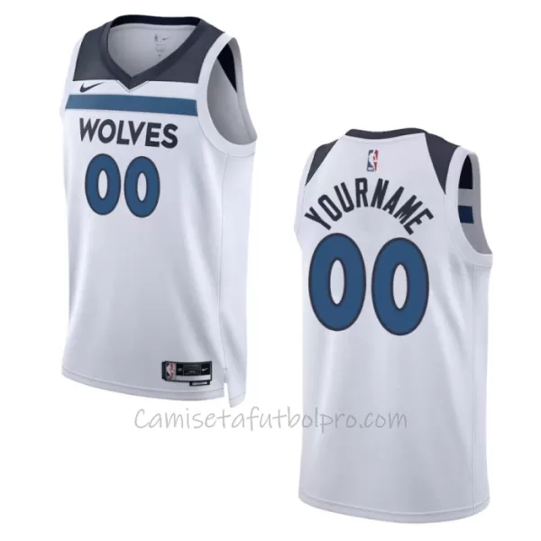 Camiseta de Baloncesto Minnesota Timberwolves Association Edition Swingman 2023/24 Blanco