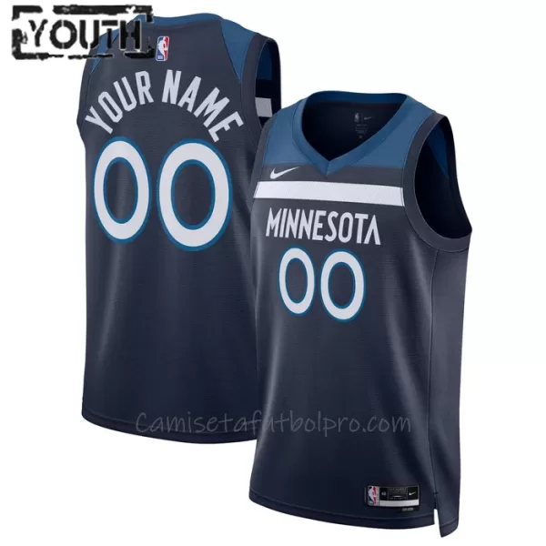 Camiseta de Baloncesto Minnesota Timberwolves Icon Edition Swingman 2023/24 Niños